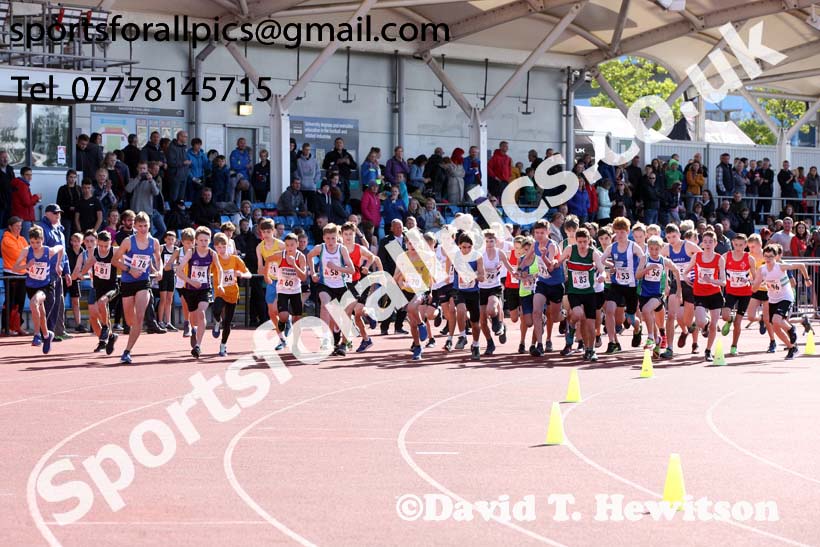 Boys under-15s  Northern 3 Stage Road Relay, SportsCity, Manchester. Photo: David T. Hewitson/Sports for All Pics